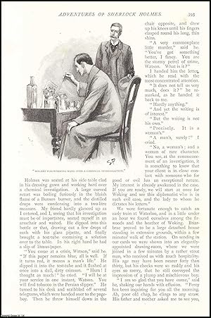 Seller image for The Adventure of The Naval Treaty, by A. Conan Doyle : The Adventures of Sherlock Holmes. A complete 2 part uncommon original article from The Strand Magazine, 1893. for sale by Cosmo Books