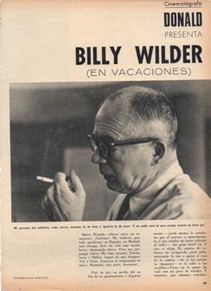 Bild des Verkufers fr LAMINA V21255: Billy Wilder zum Verkauf von EL BOLETIN
