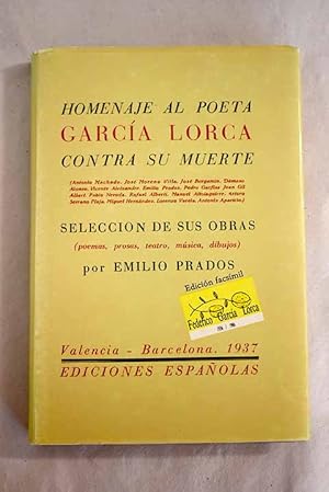 Imagen del vendedor de Homenaje al poeta Federico Garca Lorca a la venta por Alcan Libros