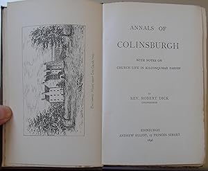 Annals of Colinsburgh with notes on Church Life in Kilconquhar Parish