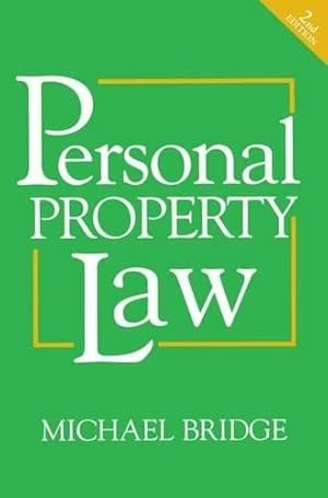 Bild des Verkufers fr Personal Property Law zum Verkauf von WeBuyBooks