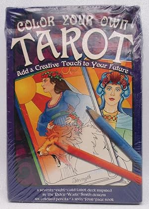 Immagine del venditore per Color Your Own Tarot, A 78 Card Tarot Deck Inspired by the Rider-Waite-Smith Designs, 7 Colored Pencils, 64 Page Book venduto da Ivy Ridge Books/Scott Cranin