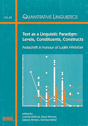 Bild des Verkufers fr Text as a Linguistic Paradigm: Levels, Constituents, Constructs: Festschrift in honour of Ludek Hrebicek. zum Verkauf von Antiquariat Bernhardt