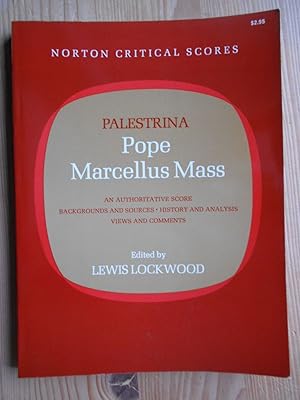 Bild des Verkufers fr Pope Marcellus Mass. An authoritative score - Backgrounds and sources - History and analysis, views and comments. zum Verkauf von Antiquariat Rohde