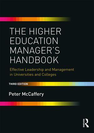 Bild des Verkufers fr The Higher Education Manager\ s Handbook zum Verkauf von moluna
