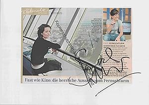 Bild des Verkäufers für Original Autogramm Sarah Kuttner /// Autograph signiert signed signee zum Verkauf von Wimbauer Buchversand