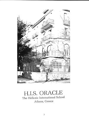 Bild des Verkufers fr H. I. S. Oracle : The Hellenic International School - Yearbook 1978 zum Verkauf von WeBuyBooks