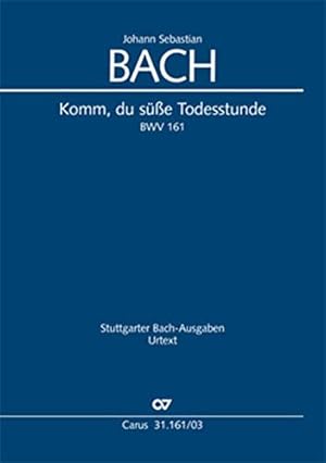 Bild des Verkufers fr Johann Sebastian Bach-Komm, du se Todesstunde-Soli AT, SATB, 2 Flutes, 2 zum Verkauf von WeBuyBooks