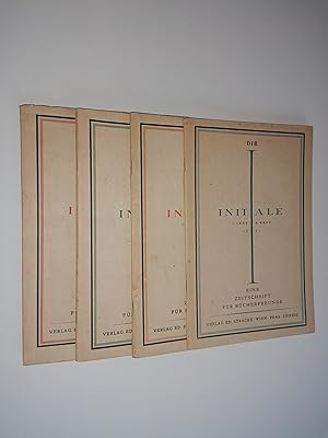 Die Initiale. Eine Zeitschrift für Bücherfreunde. 1. Jahr - Heft 1 - 4.
