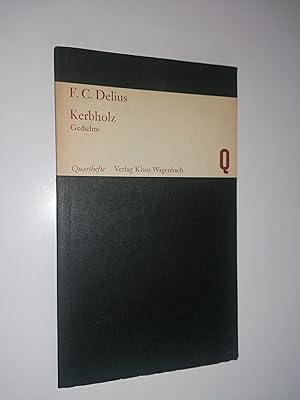 Image du vendeur pour Kerbholz. Gedichte. mis en vente par Stefan Kpper