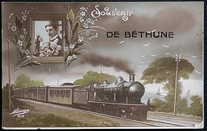 De Bethune Train Vintage Postcard