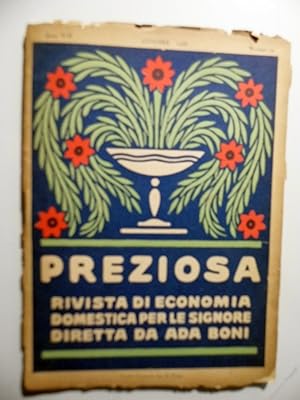 PREZIOSA Rivista di Economia Domestica per le Signore Diretta da Ada Boni Anno XIX Ottobre 1933 N...