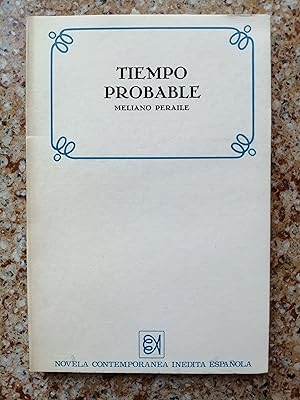 Bild des Verkufers fr Tiempo probable zum Verkauf von Perolibros S.L.