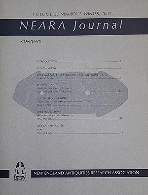Seller image for New England Antiquities Research Association Journal (Volume 37, Number 2, Winter 2003) for sale by Weekly Reader