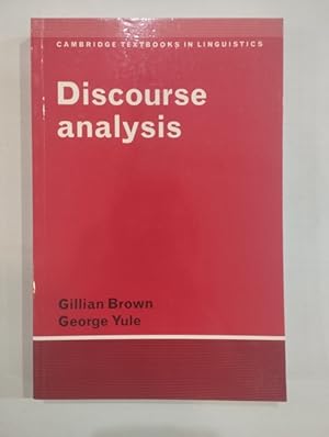 Image du vendeur pour Discourse analysis mis en vente par Saturnlia Llibreria