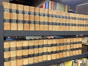 THE WORKS OF HUBERT HOWE BANCROFT (COMPLETE AND GORGEOUS: 39 LEATHER VOLUMES WITH MARBLED EDGES)