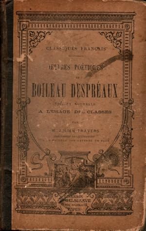 Oeuvres Poetiques De Boileau Despreaux