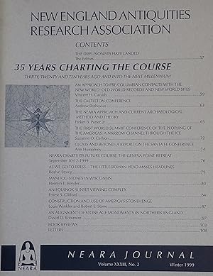 Seller image for 35 Years Charting the Course : Thirty, Twenty and Ten Years Ago and into the Next Millenium (Special Issue of the New England Antiquities Research Association Journal Volume 33 , No. 2, Winter 1999) for sale by Weekly Reader