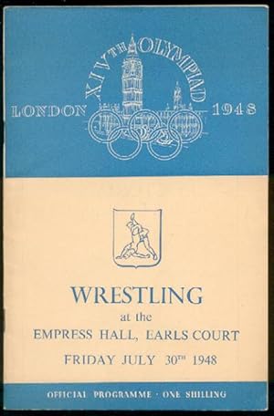 XIV Olympiad London 1948 [Jeux Olympiques Londres 1948]. Wrestling [Lutte] at the Empress Hall, E...