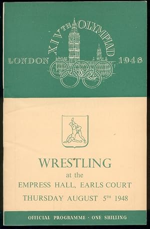 XIV Olympiad London 1948 [Jeux Olympiques Londres 1948]. Wrestling [Lutte] at the Empress Hall, E...