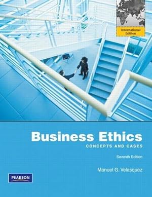 Image du vendeur pour Business Ethics: Concepts and Cases: International Edition mis en vente par WeBuyBooks