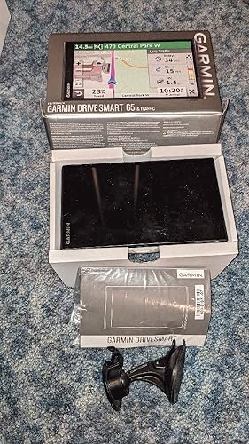 Imagen del vendedor de Garmin DriveSmart 65, Built-In Voice-Controlled GPS Navigator with 6.95? High-Res Display , Black a la venta por Bargain Treasures