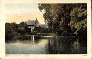 Ansichtskarte / Postkarte Tiel Gelderland, Plantsoen met Villa Flora