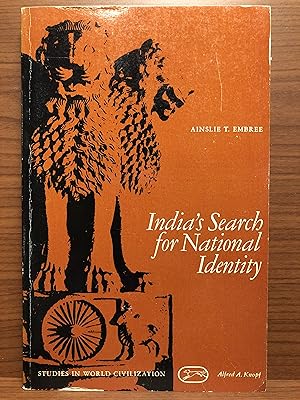 Image du vendeur pour India's Search For National Identity mis en vente par Rosario Beach Rare Books