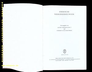 Imagen del vendedor de (Hrsg.) Finnische Volkserzhlungen. a la venta por Antiquariat Bebuquin (Alexander Zimmeck)