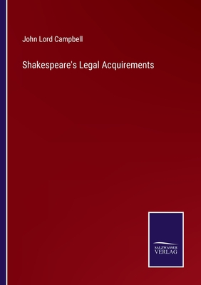 Seller image for Shakespeare's Legal Acquirements (Paperback or Softback) for sale by BargainBookStores