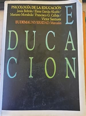 Imagen del vendedor de PSICOLOGIA DE LA EDUCACION. a la venta por Libreria Lopez de Araujo