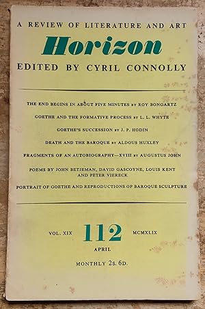 Imagen del vendedor de Horizon 112 April 1949 - A Review of Literature and Art: a la venta por Shore Books