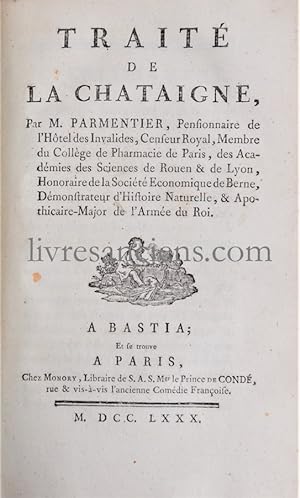 I. Expériences et réflexions relatives à l'analyse du bled et des farines. Paris, Monory, 1776. I...