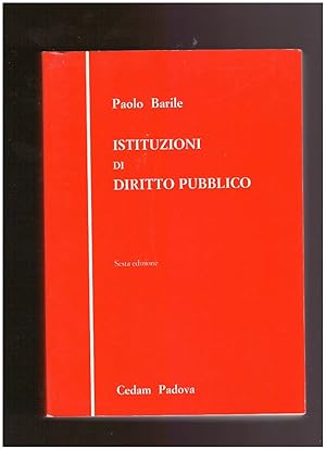 Immagine del venditore per ISTITUZIONI DI DIRITTO PUBBLICO venduto da librisaggi