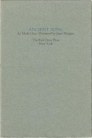 Image du vendeur pour Ancient song . Illustrated by Janet Morgan mis en vente par Rulon-Miller Books (ABAA / ILAB)