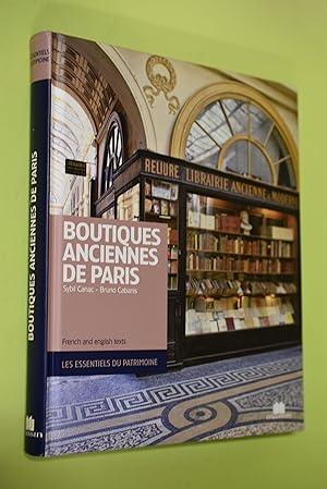 Bild des Verkufers fr Boutiques anciennes de Paris zum Verkauf von Antiquariat Biebusch