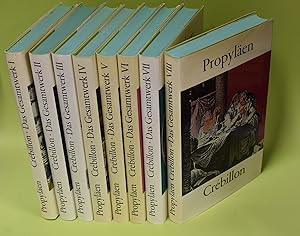 Immagine del venditore per Das Gesamtwerk : in acht Bnden. Nach der Londoner Gesamtausgabe aus dem Jahre 1777 und nach Handschriften z.T. erstmals gedruckt Crbillon der Jngere. Hrsg. u. eingel. von Erich Loos. Von Erika Hnisch [u.a.] ins Dt. bertr. Mit e. Essay von Alain Bosquet ber d. Ill. d. Ausg. venduto da Antiquariat Biebusch