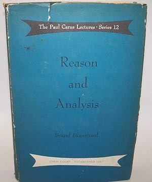 Seller image for Reason and Analysis: The Paul Carus Lectures, Twelfth Series for sale by Easy Chair Books