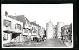 Image du vendeur pour Postcard Canterbury, The Falstaff Inn and West Gate mis en vente par Bartko-Reher