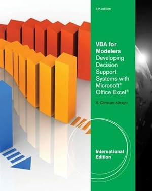 Immagine del venditore per VBA for Modelers: Developing Decision Support Systems (with Microsoft Office Excel Printed Access Card), International Edition venduto da WeBuyBooks