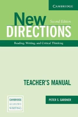 Image du vendeur pour New Directions Teacher\ s Manual: An Integrated Approach to Reading, Writing, and Critical Thinking mis en vente par moluna