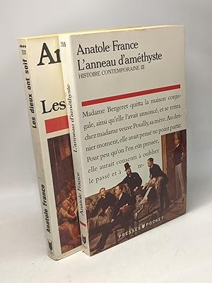 Imagen del vendedor de L'anneau d'amthyste - Histoire contemporaine III + Les Dieux ont soif --- 2 livres a la venta por crealivres