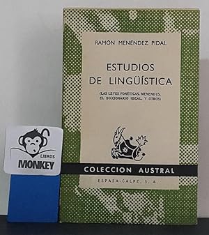 Immagine del venditore per Estudios de lingstica ( Las leyes fonticas, Menendus, El diccionario ideal y otros) venduto da MONKEY LIBROS