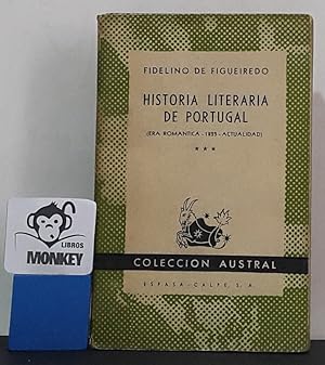 Bild des Verkufers fr Historia literaria de Portugal (Era romntica-1825-actualidad) zum Verkauf von MONKEY LIBROS