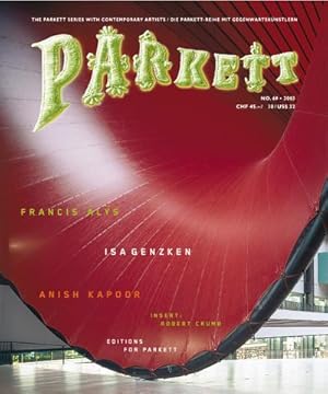 Bild des Verkufers fr Parkett No. 69 Francis Alys, Isa Genzken, Anish Kapoor zum Verkauf von AHA-BUCH GmbH