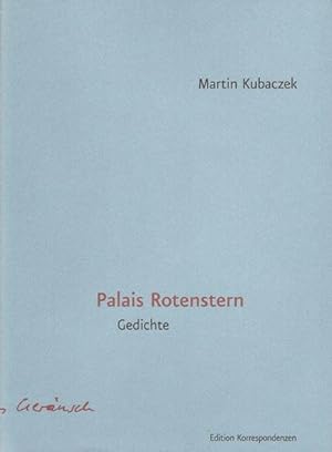 Seller image for Palais Rotenstern : Portrts, Skizzen, Begegnungen. Gedichte for sale by AHA-BUCH GmbH