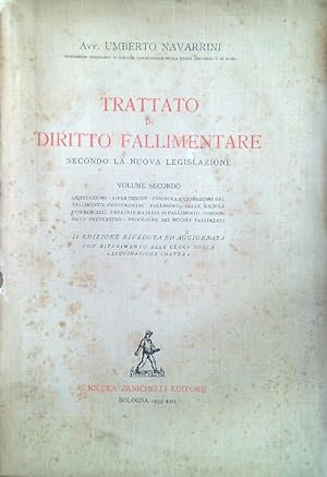 Immagine del venditore per Trattato di diritto fallimentare. Volume 2 venduto da Librodifaccia
