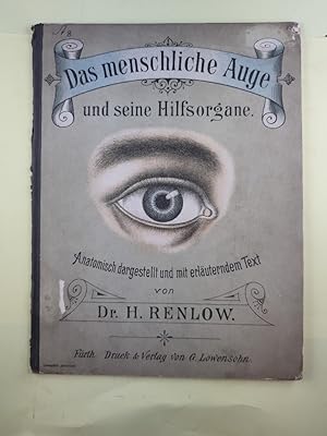 Das menschliche Auge und seine Hilfsorgane. Anatomisch dargestellt und mit erläuterndem Text.