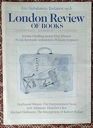 Image du vendeur pour London Review Of Books. 16 November 2006 mis en vente par Shore Books