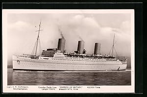 Bild des Verkufers fr Ansichtskarte Passagierschiff Empress of Britain, Canadian Pacific Liner zum Verkauf von Bartko-Reher